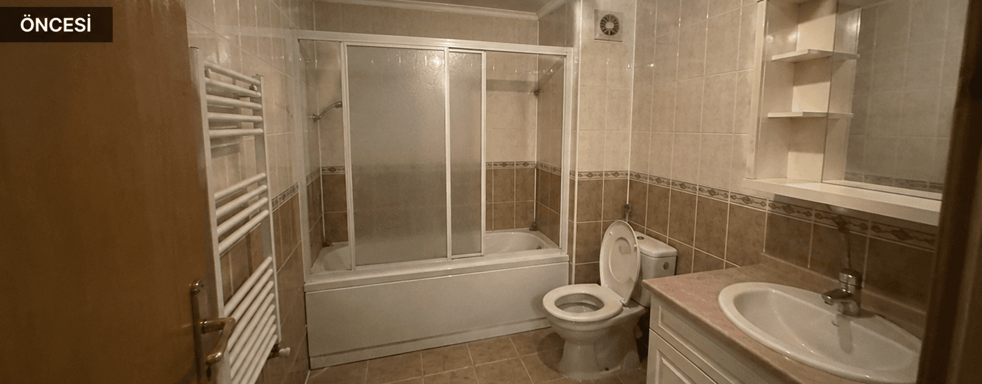 Banyo tadilatı öncesi