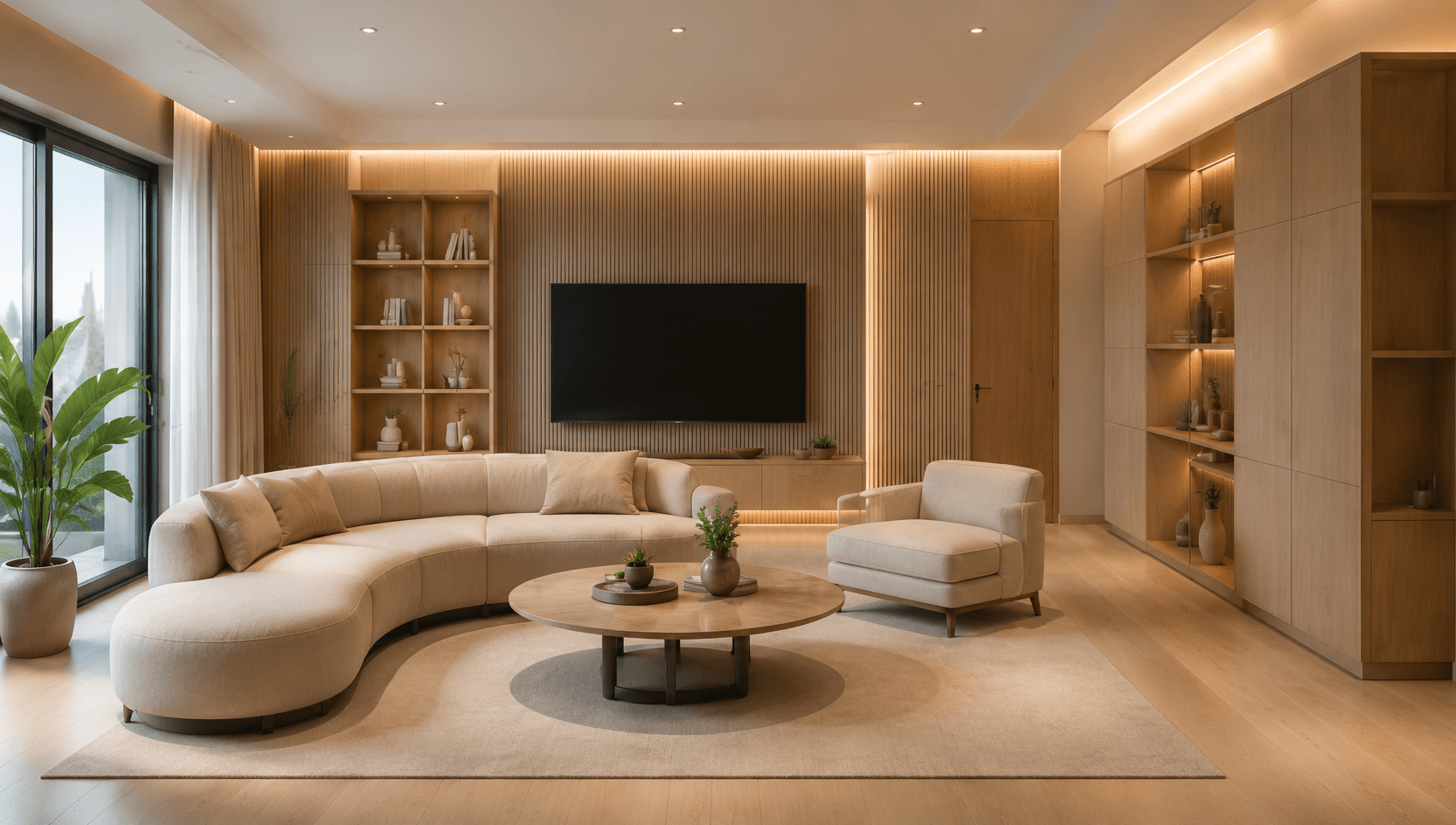Antalya'da tamamlanan modern salon tadilatı